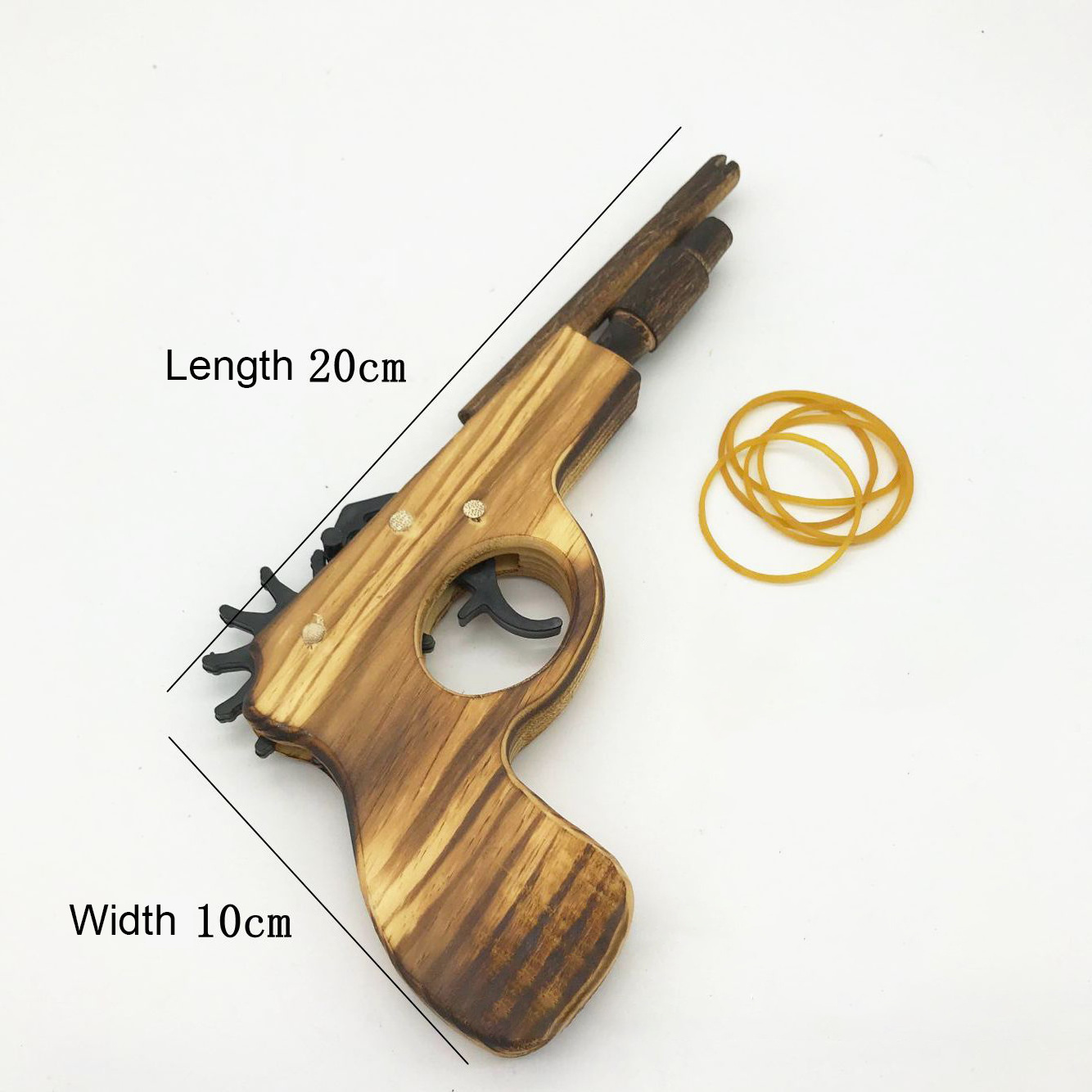 Classic Rubber Band Pistol Montessori Pretend Play Wood Shooter Gun Toy For Adult Kids Holidays Gift Wooden Gun Toy