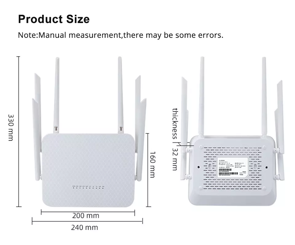 EDUP 1200mbps dual band 2.4ghz 5.8ghz 4G wifi Router 4g 5g LTE Router With Sim Card Slot