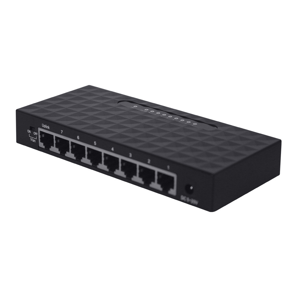 10/100/1000M 8 port Reverse Power Supply Network switch