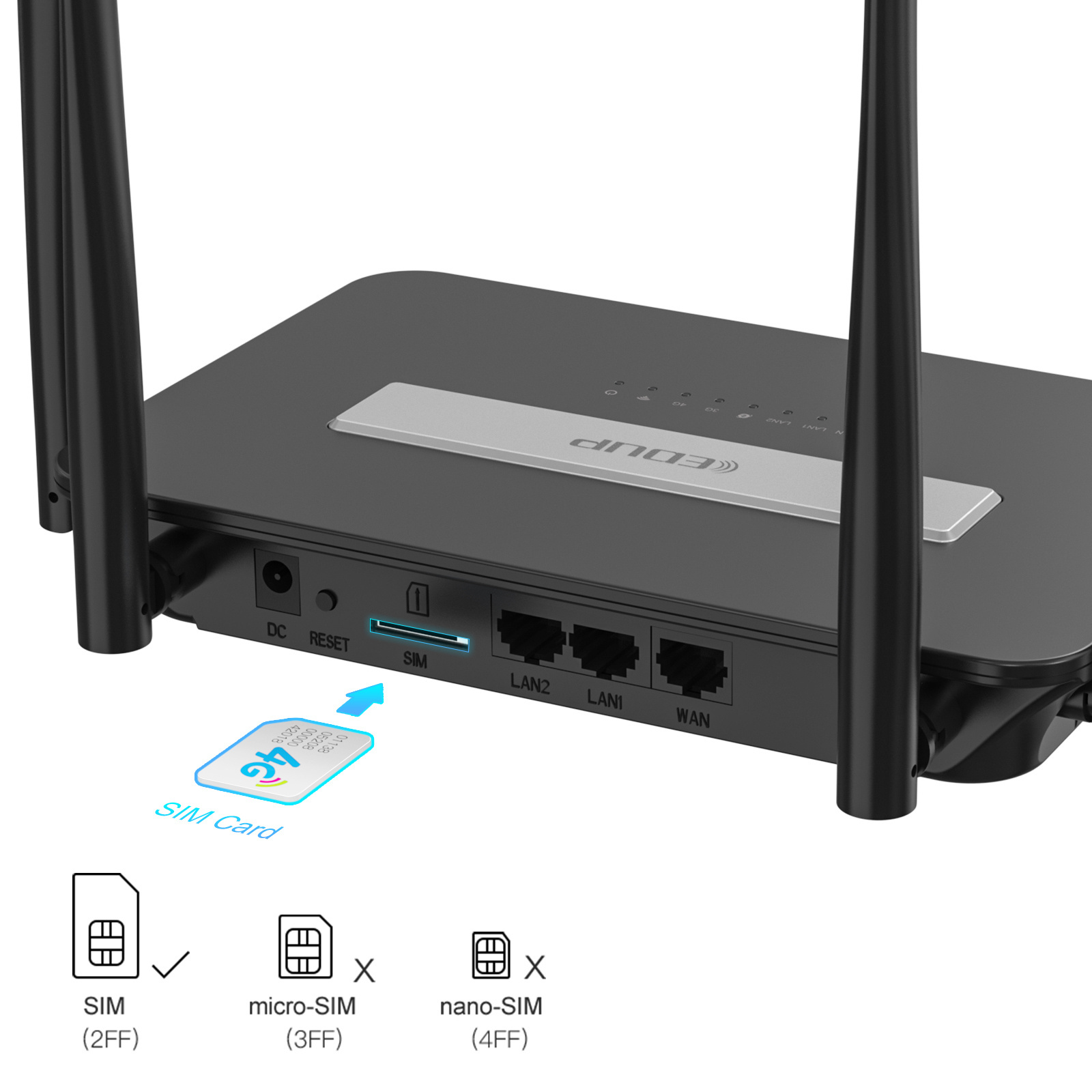 EDUP 7503ES 300Mbps MT7628NN B310 lte CPE Wifi Router 4G LTE With SIM Card Slot