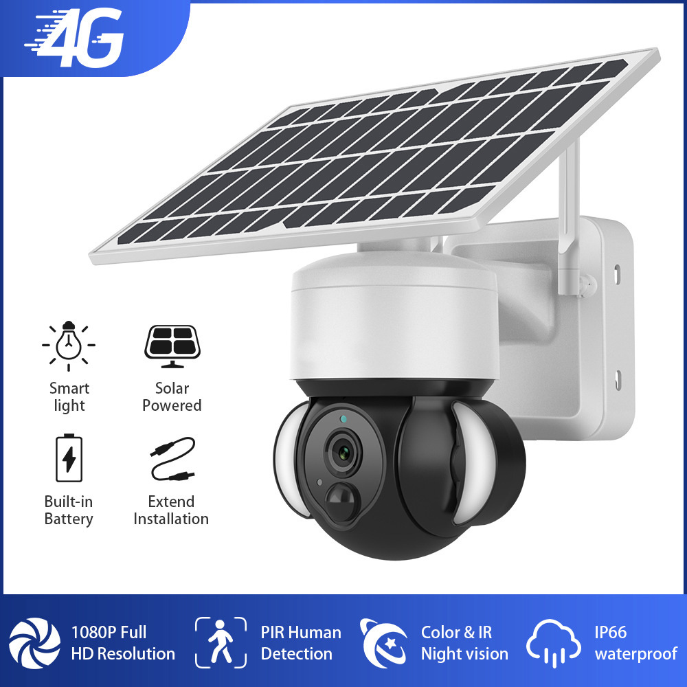 4G Solar 2MP Tuya Security Waterproof  IP Outdoor  5MP WiFi Network Camera