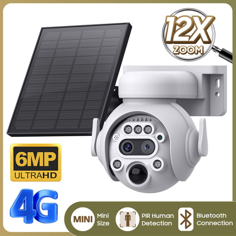 EDUP Solar Battery 12X Zoom PTZ Camera Video Surveillance 4G Wifi IP Outdoor Waterproof Camera Hd Security Network Camera