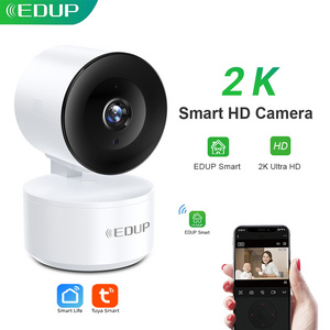 EDUP Smart Camera 2K HD WiFi Night Vision IP Camera AI Tracking Baby Security Monitor 300W 4K Network Wifi Camera