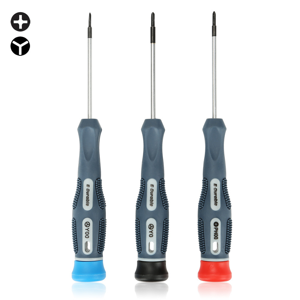 E-durable Wholesale 3 Pcs Screwdriver Set for  S2 Steel 150mm PH00 Y00 Y0 Precise Screw driver Bit for Repairing