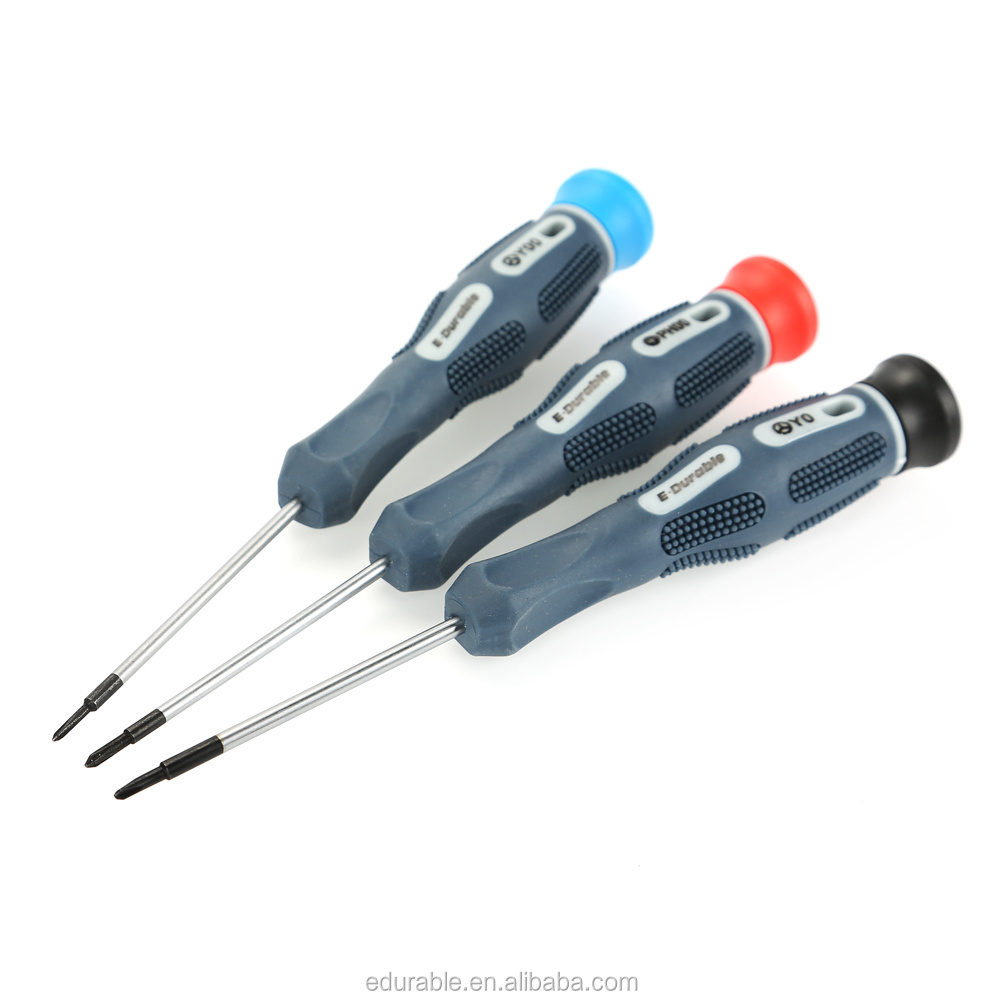 E-durable Wholesale 3 Pcs Screwdriver Set for  S2 Steel 150mm PH00 Y00 Y0 Precise Screw driver Bit for Repairing