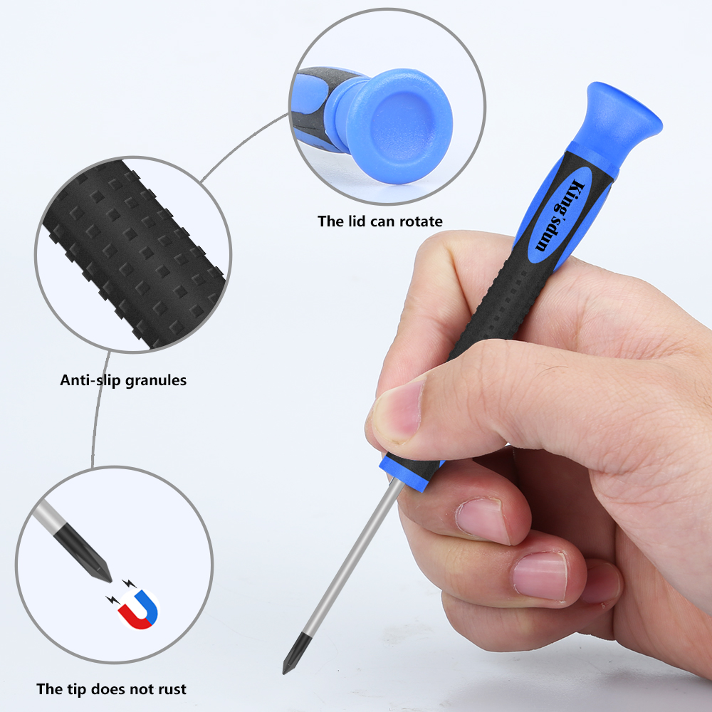 E-durable Precision Portable Screwdriver Set 3.5mm 4.5mm Nut Driver Y2.5 Screwdriver for NGC SFC N64 Wii Game Console