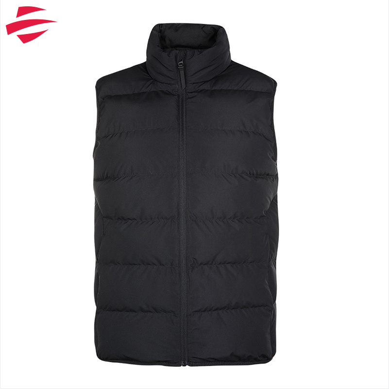 Custom Logo Puffer Vest  Zip Up Puffer Waistcoat Wholesale Padded Puffer Vest With Side Pockets