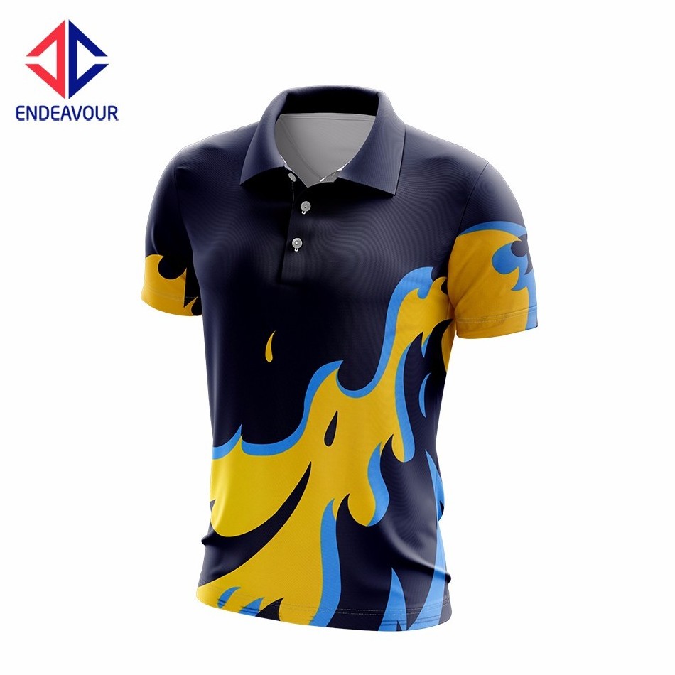 Custom Golf Women Slim Fit Polo Shirt Yellow And Black Polo Shirt