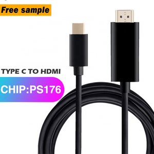 Customize logo length 1m 2m 3m 1080p 60Hz phone telephone 4k  type-c usb type c to hdmi cable