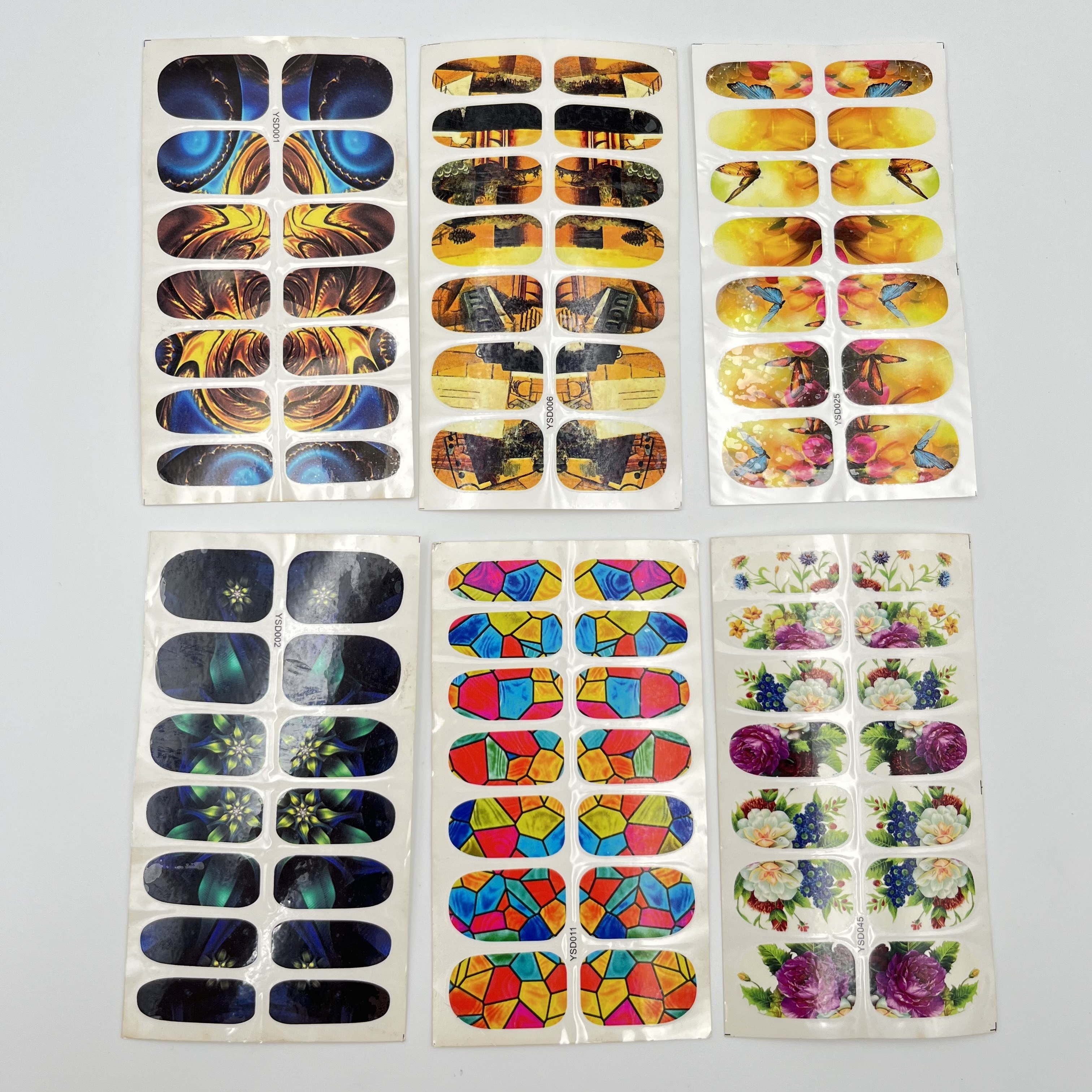 Wholesale Custom New Fashion Salon Diy Water Based Nail Decals Stickers Wraps