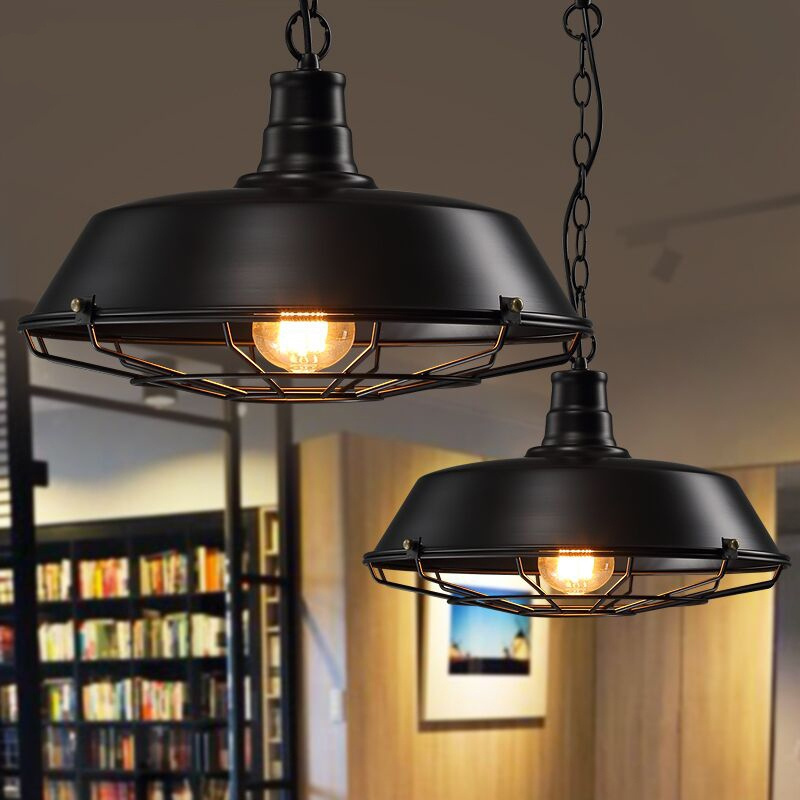 Flush Mount Ceiling Light Matte Black E27 E26 Modern Chandelier for Farmhouse Kitchen Dining Room Bedroom Study Living Room