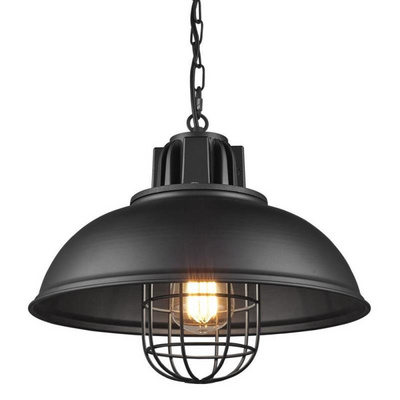 Farmhouse Black Pendant Light Fixtures Industrial Vintage Hanging Ceiling Light Fixture for Kitchen, Barn