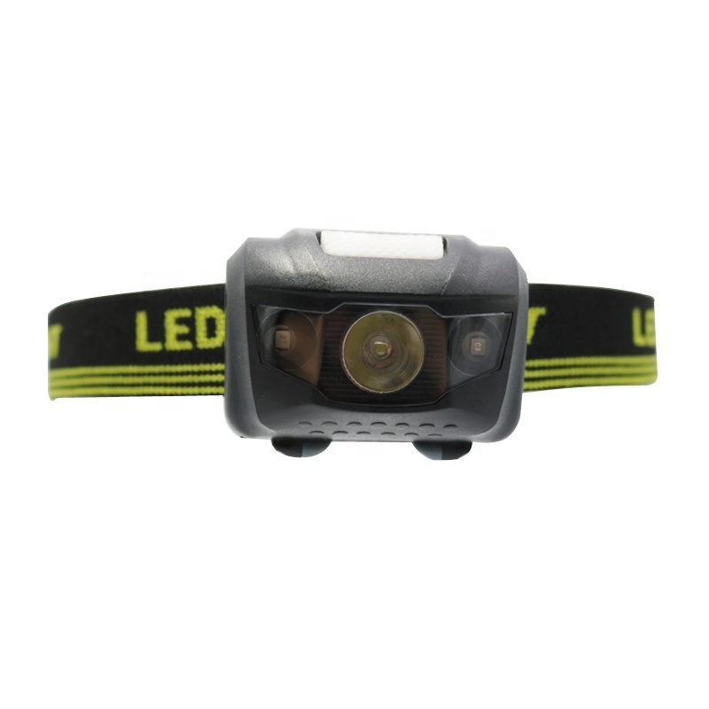 2019 ABS waterproof led flashlight white and red led high power battery cheap mini led headlamp