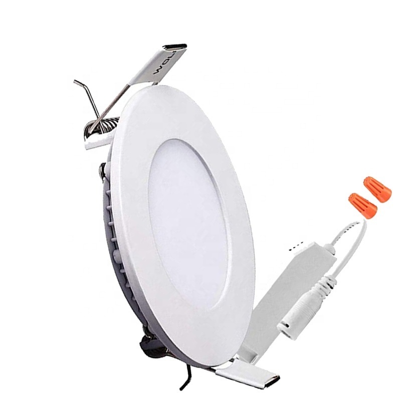 2022 slim black & white led downlights dimmable 6W 9W 12W 15W 18W 24W led ceiling panel light