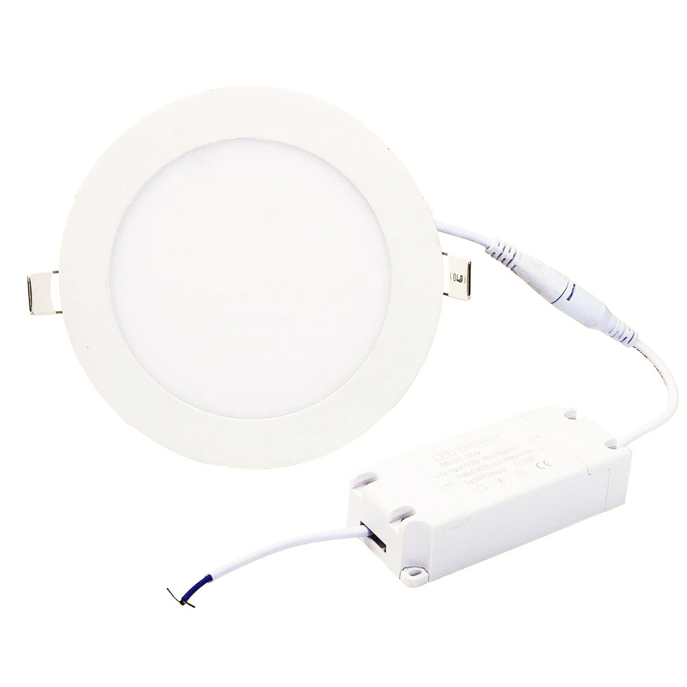 2022 slim black & white led downlights dimmable 6W 9W 12W 15W 18W 24W led ceiling panel light