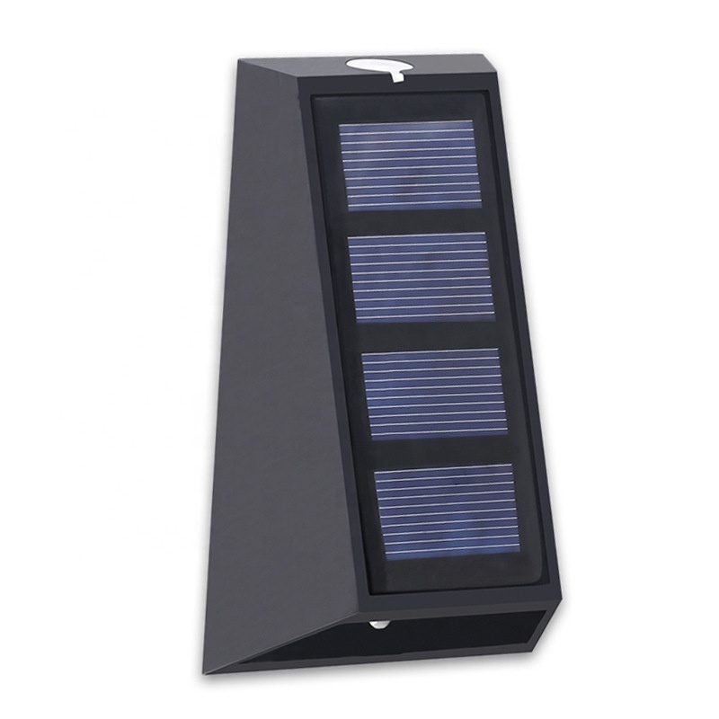 Solar wall lamp Outdoor Lights Fence Post Waterproof Deck Lights Step Lighting for Walkway Stairs solar wall lamp