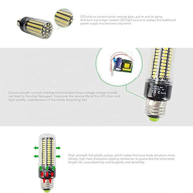 5736SMD LED corn bulb e27, 85-265V, LED corn light for Living Room