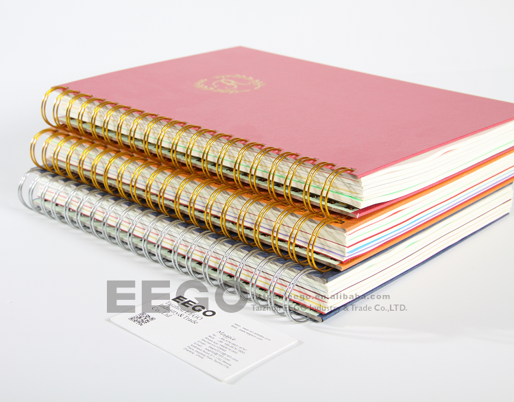 2024 Personalized Business Financial Leather Custom Printing Monthly Weekly Budget A4 B5 Big Spiral Notebook Journal Planner