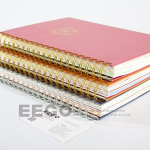 2024 Personalized Business Financial Leather Custom Printing Monthly Weekly Budget A4 B5 Big Spiral Notebook Journal Planner