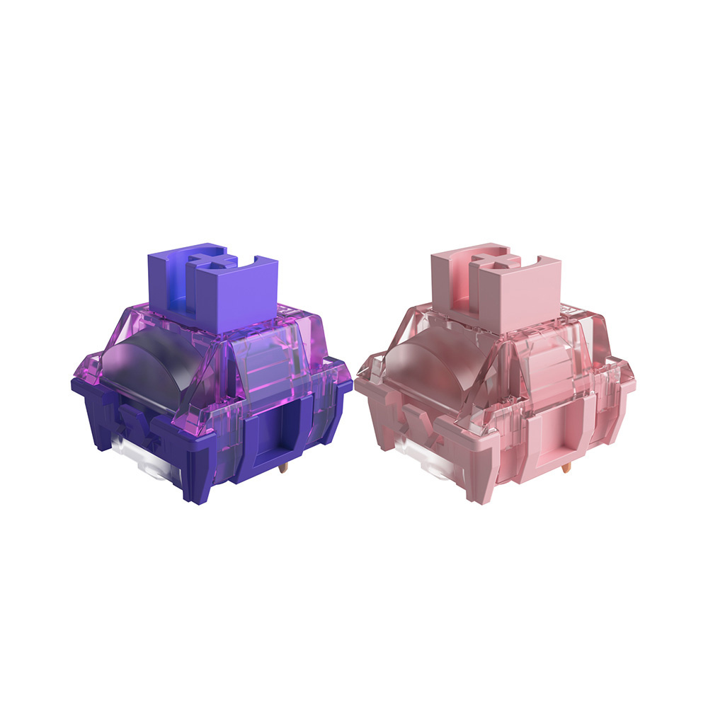 TTC 10pcs 3 Pins 1 g Linear Axis Purple Pink Demon Princess Switches for Mechanical Keyboard