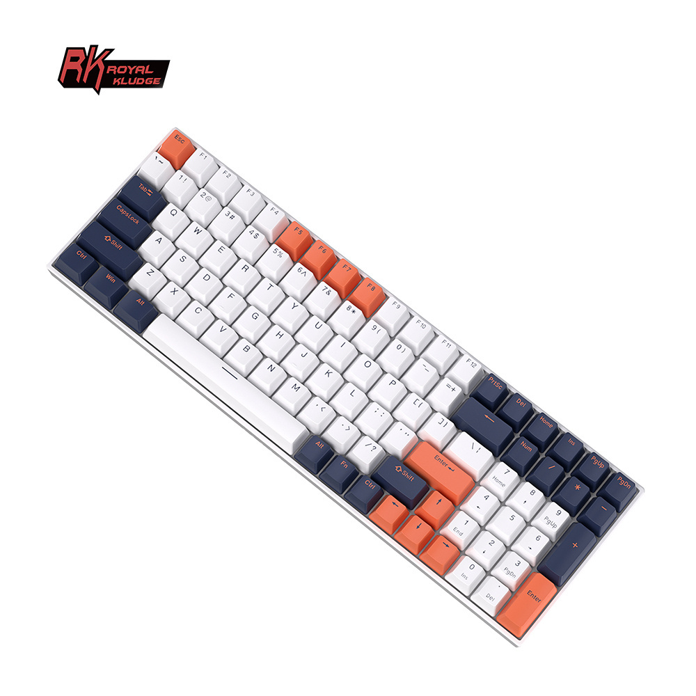 Royal Kludge RK100 gateron switch blaptop keyboard backlit farbige tastatur computer wireless rgb gaming mechanical keyboard