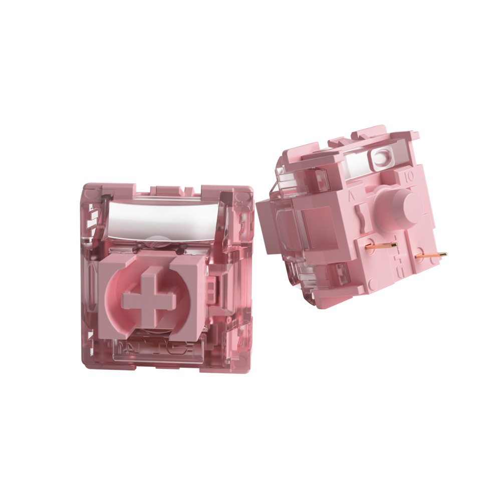 TTC 10pcs 3 Pins 1 g Linear Axis Purple Pink Demon Princess Switches for Mechanical Keyboard