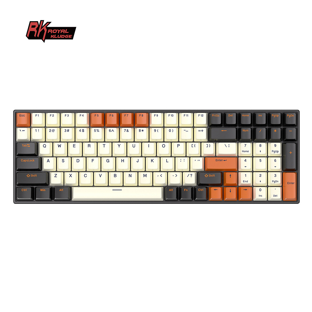 Royal Kludge RK100 gateron switch blaptop keyboard backlit farbige tastatur computer wireless rgb gaming mechanical keyboard