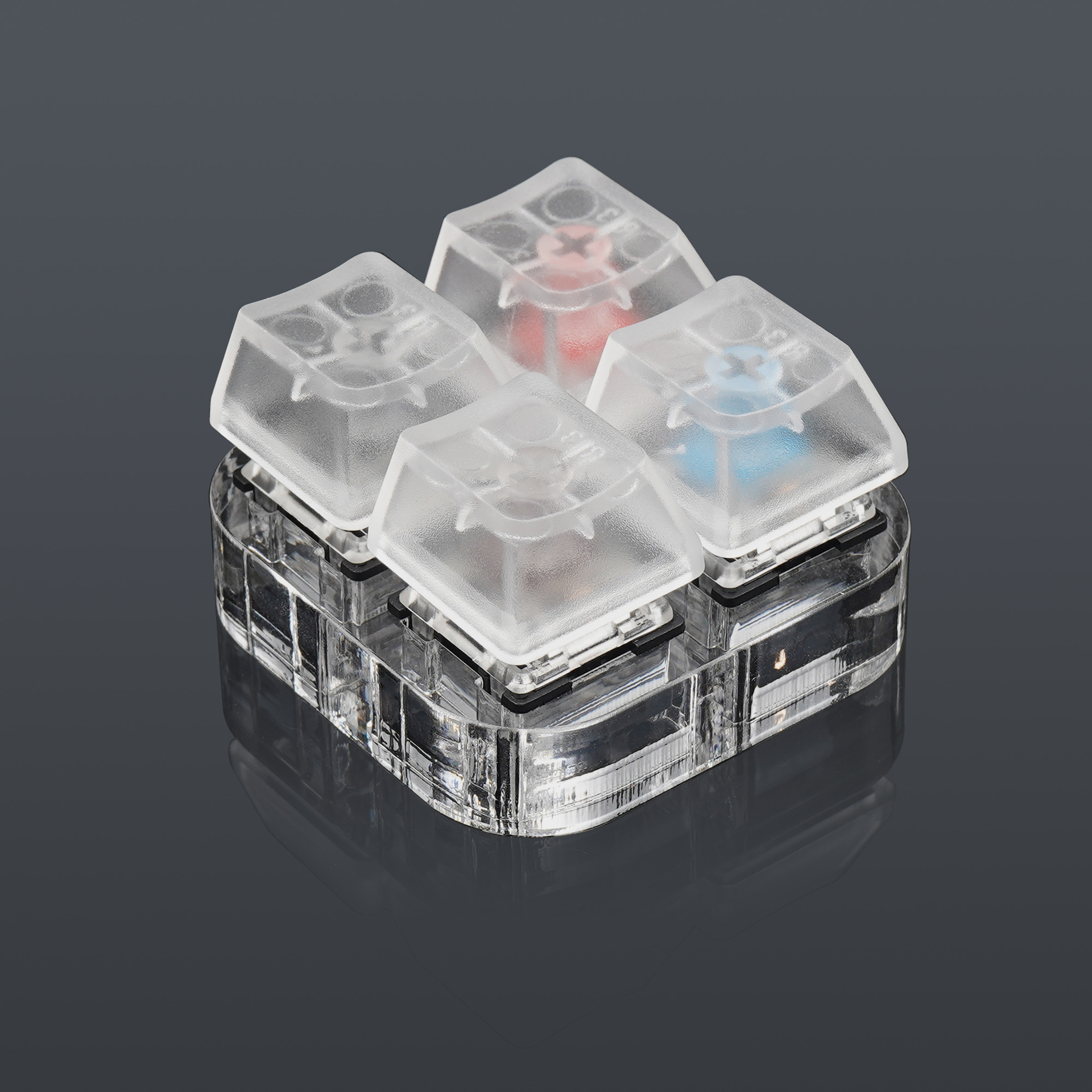 Gaming Keyboard Switch Tester for Mechanical Switch Kailh Gateron Cherry Outemu TTC Switch Transparent Shaft Cover Shaft Tester