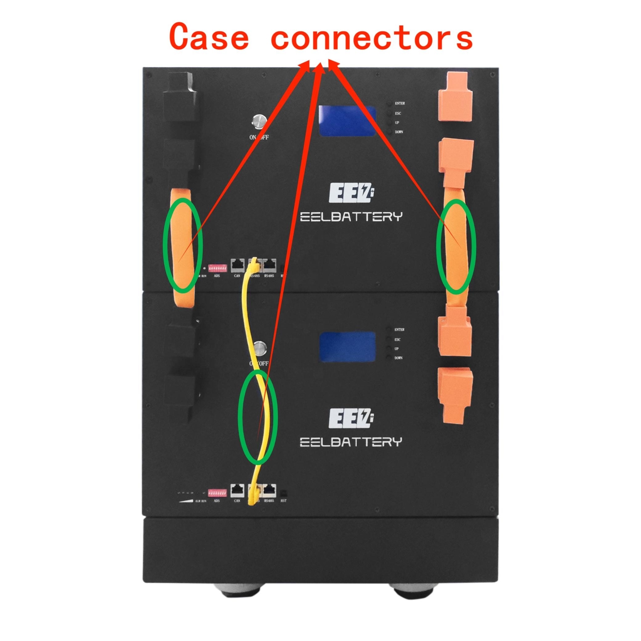 Free Shipping EU Warehouse Prismatic Stackable EEL 16S 48V 51.2V Lifepo4 Battery Case DIY Battrie Kit for Energy Storage System