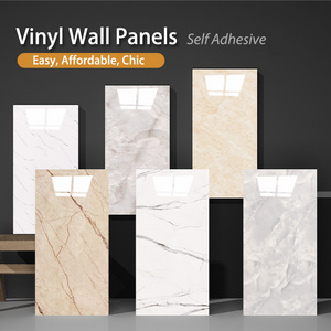 30x60cm Vinyl Wall Panels Stickers Self Adhesive PVC Wallpaper Home Decor Marble Sheet Tiles Bathroom Kitchen Cheap Peel Stick