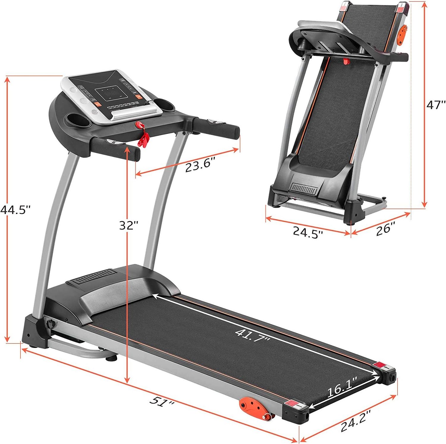 Lijiujia X8060 Sports Fitness Treadmill  dc Motor Folding Running Track Machine with Fat Measure