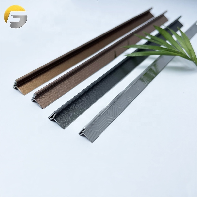 WL051 stainless steel finishing edge trim wall trim decorations metal flexible stainless steel mirror edge wall tile trim