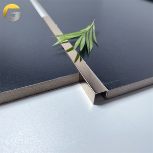 ZB554 Outside Corner Stainless Steel Skirting Board Progress Profiles Skirting 100 Mm