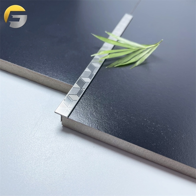 WL3 Decoration Edge Free Sample steel tile profil Profiles  Stainless Steel T trim  Corner Trim Stainless Decorative Corner