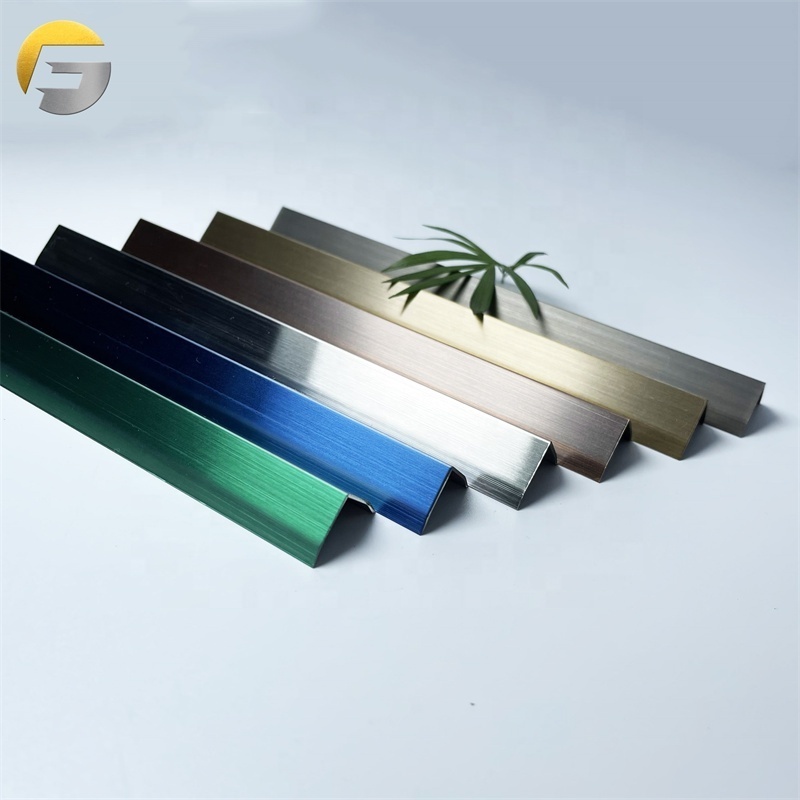 M06 Stainless Steel Tile Trim For Wall Floor  Decoration Furniture 304 metal tile trim