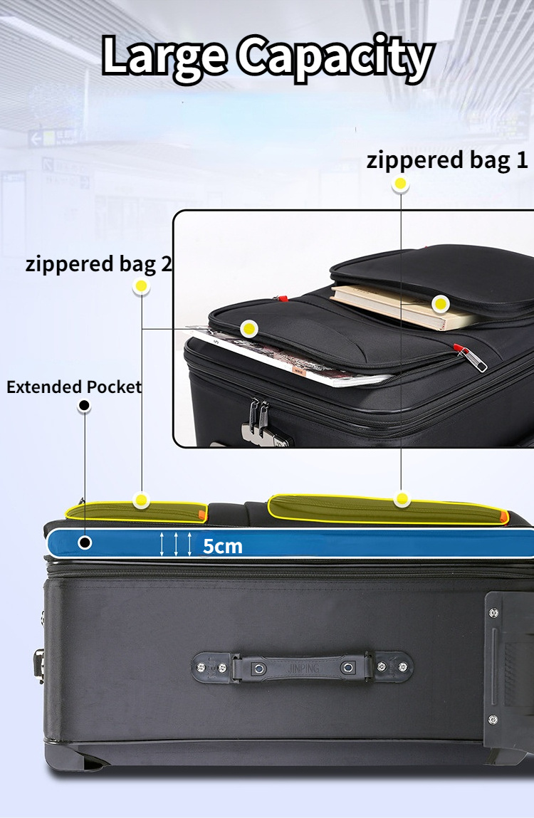 2023 Luggage Suitcase with Coded Lock Spinner Carry on Hardshell Lightweight travel storage bags 20in 22in 24in 26in 28in