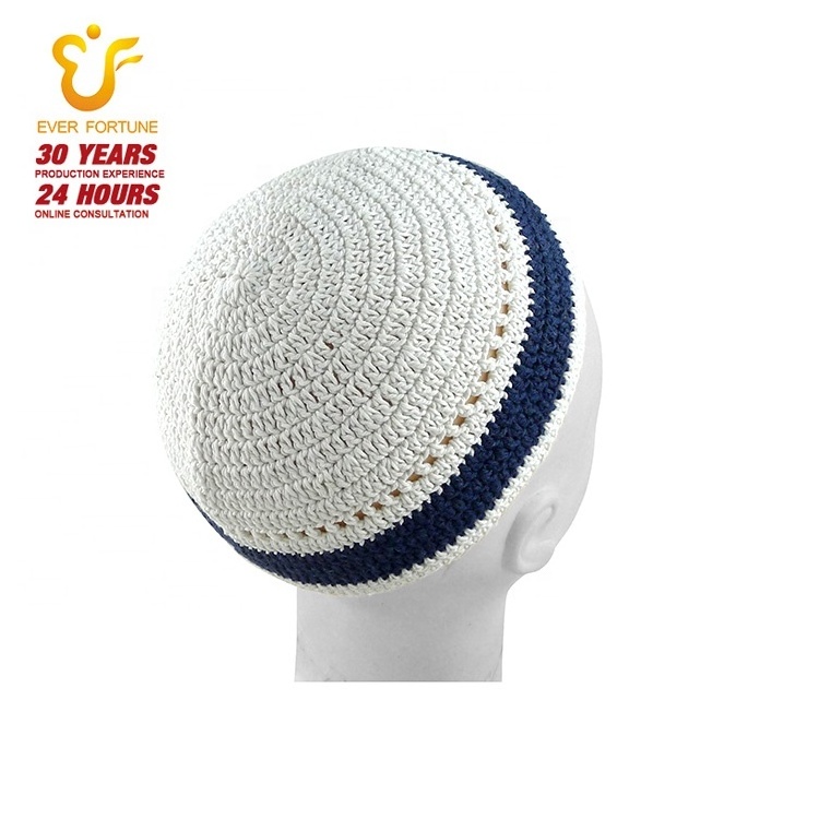 Jewish Judaism Judaica Crochet Kippah Knitted Kippah /kippot/ Yarmulke/kipa/yarmulka from Qingdao, China Adults Male Round