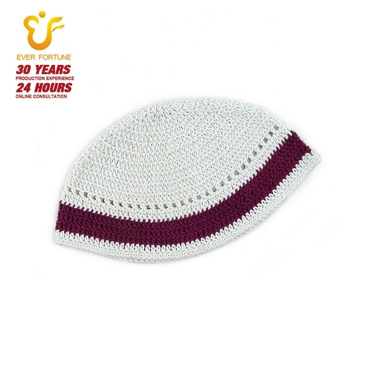 Jewish Judaism Judaica Crochet Kippah Knitted Kippah /kippot/ Yarmulke/kipa/yarmulka from Qingdao, China Adults Male Round