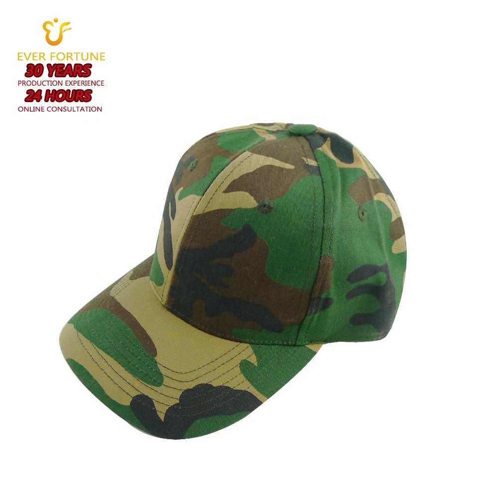 High quality 6 panel blank baseball hats caps camouflage camo trucker cap custom adjustable hat wholesale gorras sports cap