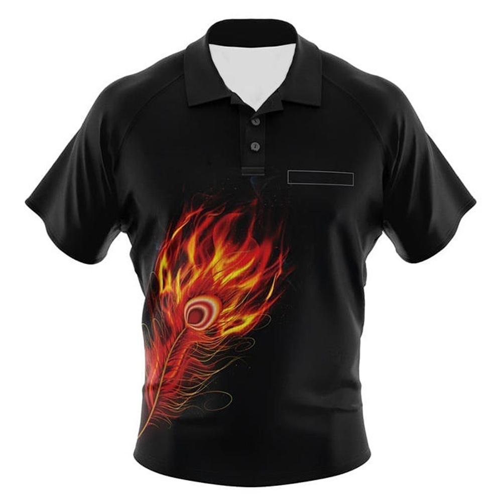 Wholesale Hot Sale Custom Sublimated Dart shirts with collar full sublimation dart jersey