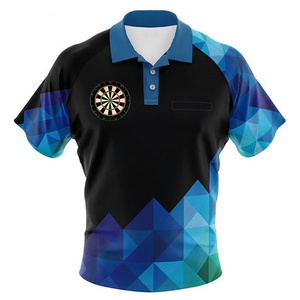 sublimated custom dart t shirt Design your own custom dart shirts jersey polo with pockets for team ladies custom dart shirt