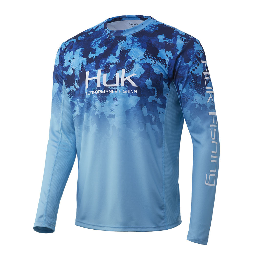 Custom Designs Polyester Blanks Performance Long Sleeve Sublimation Custom Blank Fishing Jerseys