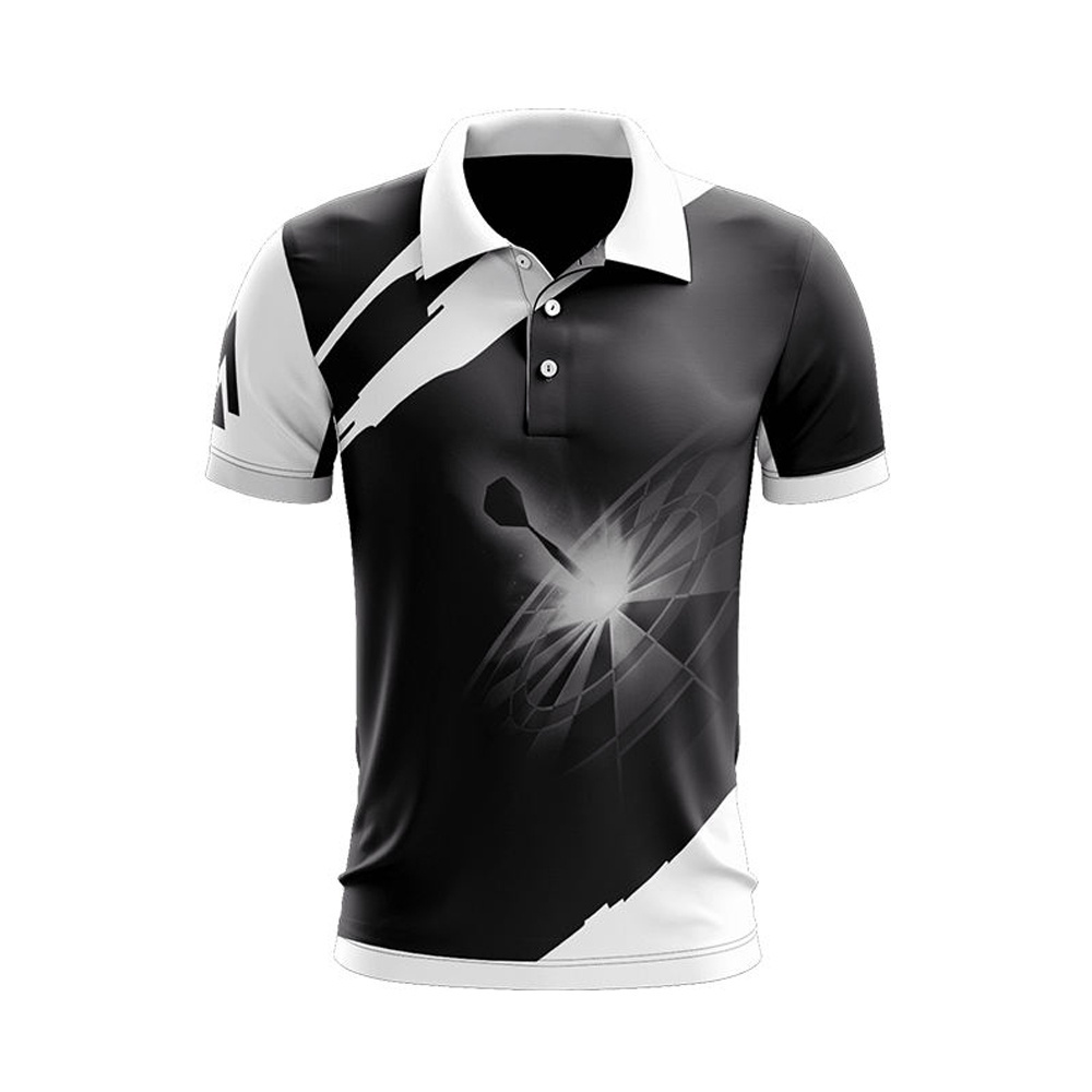 Design Your Own Custom Dart Shirts Jersey Polo With Pockets Zipper For Team Sublimated Dart Shirts