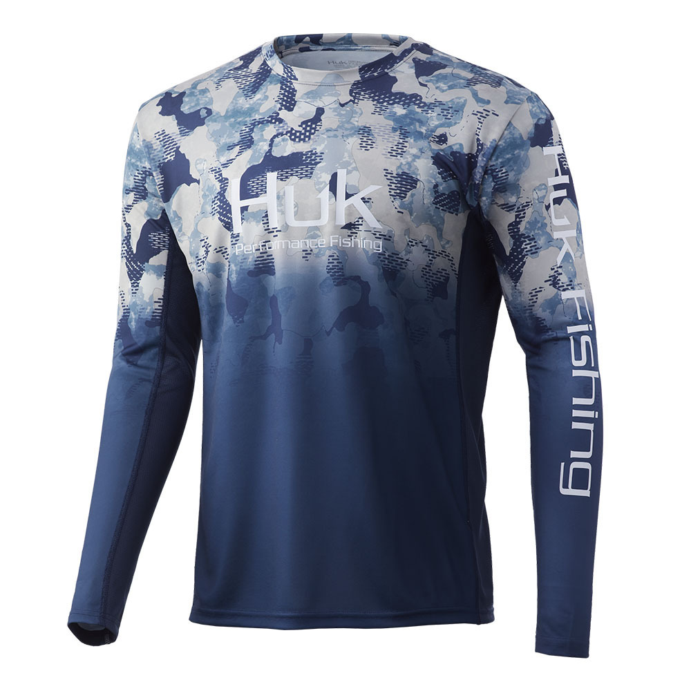 Custom Designs Polyester Blanks Performance Long Sleeve Sublimation Custom Blank Fishing Jerseys