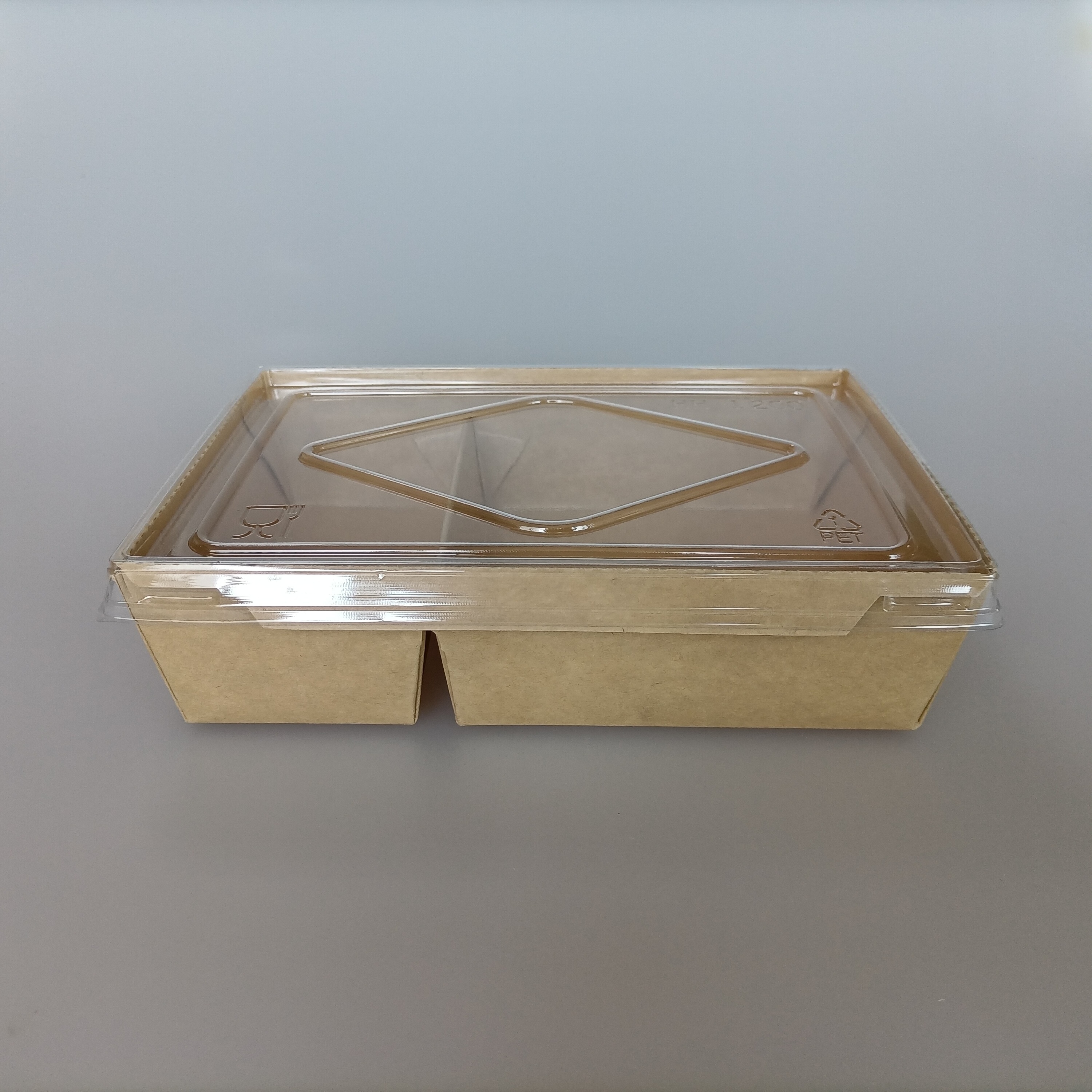 Disposable Cheap Brown Container Pe Coated Kraft Salad Paper Takeaway Box Cardboard Paper Tray Insert Kraft Chocolate Box