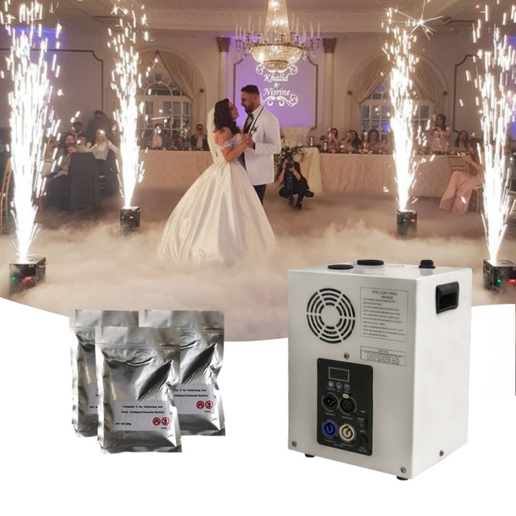 buy wholesale chinese prices backdrop event rotating cold fountain fireworks spinning sparkler machine for wedding decorations