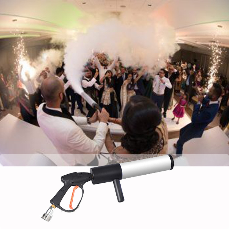 metal cannon cryo confetti jet hand light dj equipment stage effect machine smoke led co2 gun