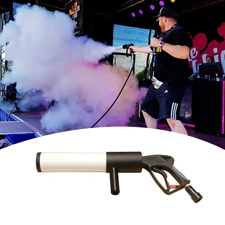 Disco dj stage effects gun confetti machine co2 jet smoke gun with lights