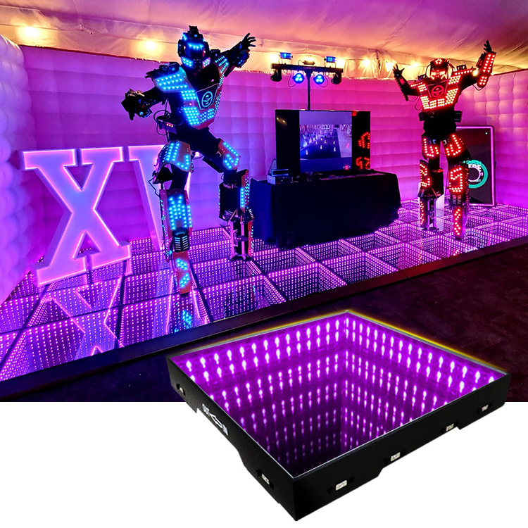 Newest idea black and white club dance floor lighting curtain