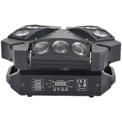 9 Head Spider 9*10W RGBW 4 IN 1 LED Sharpy Beam Moving Head Lighting for Dj Disco Night Club Party Stage Light